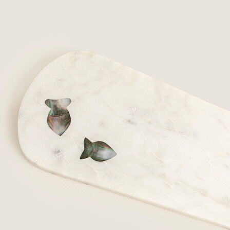Pearly Fsh Kesme Tahtası 41x16.5cm Natural