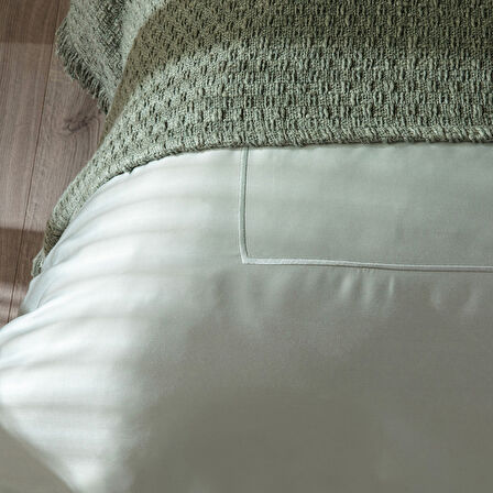 Bambu Nevresim Takımı King DUMAN YEŞİLİ