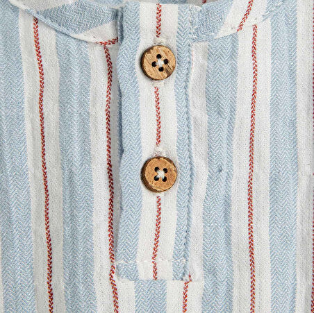 Sea Sİde Çizgili Body Mavi