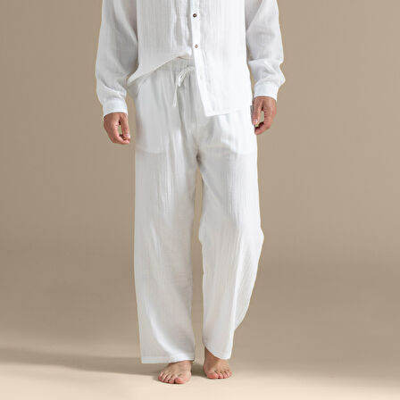 Palınya Pantolon Beyaz