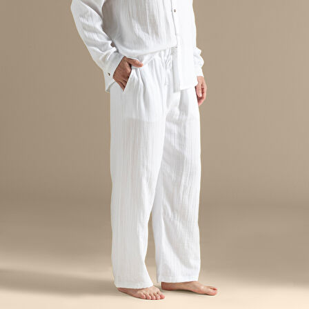 Palınya Pantolon Beyaz