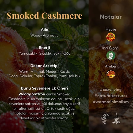 Çubuklu Oda Kokusu Smoked Cashmere 250 ML
