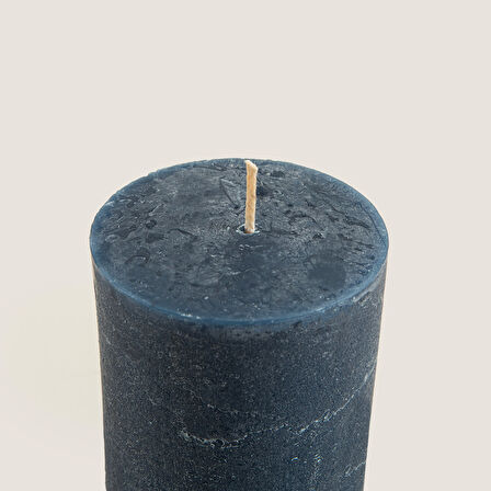 Glacier Sütun Mum 7x10cm marin blue