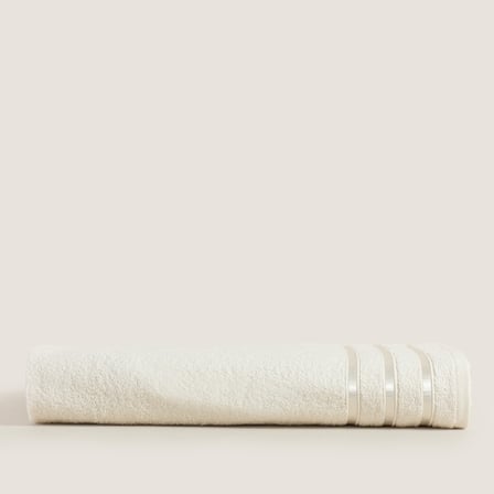 Chıc %100 Pamuk Banyo Havlusu 70x140 cm Ekru