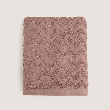 Zigzag %100 Pamuk Yüz Havlusu 50x80 cm MURDUM