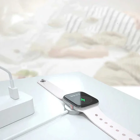 Beyaz Apple Watch Usb Şarj Kablosu-Zore