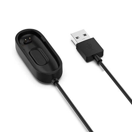 Siyah Xiaomi Mi Band 4 Usb Şarj Kablosu-Zore