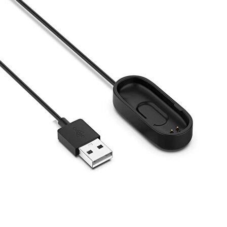 Siyah Xiaomi Mi Band 4 Usb Şarj Kablosu-Zore