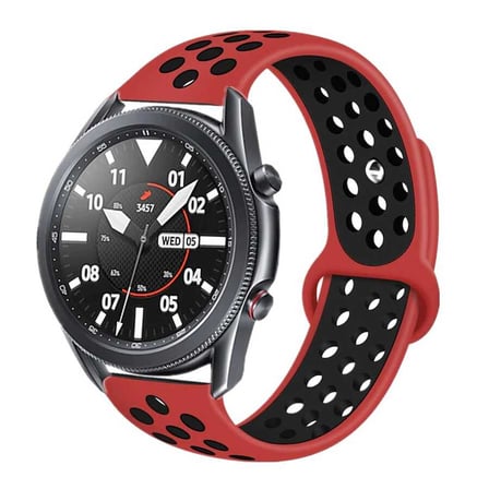 Huawei Honor Magic 2 46 mm KRD-02 Uyumlu Zore Kordon-Siyah-Kırmızı