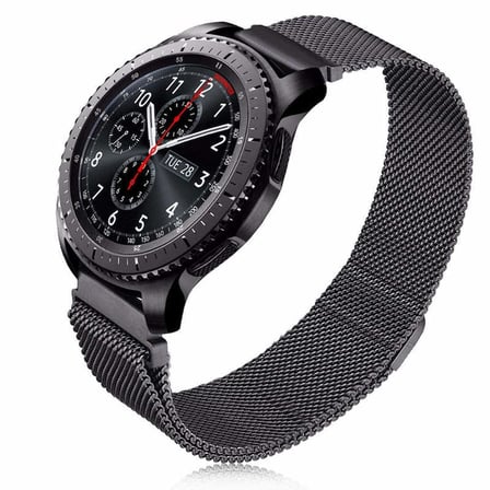 Galaxy Watch 42mm (20mm) Uyumlu KRD-12 Metal NRTK Kordon-Gümüş