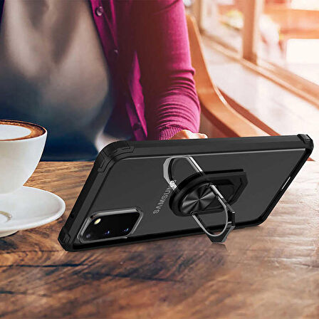 Galaxy S20 Uyumlu Zore Mola Kapak-Siyah