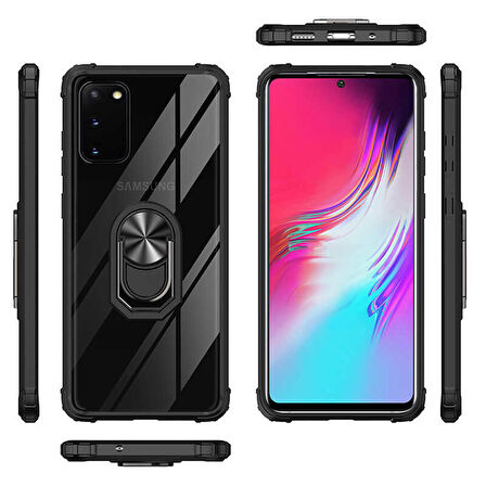 Galaxy S20 Uyumlu Zore Mola Kapak-Siyah
