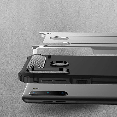 Galaxy A21 Uyumlu Zore Crash Silikon Kapak-Gri