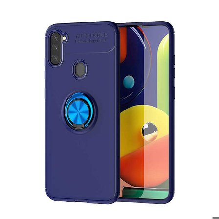 Galaxy A11 Uyumlu Zore Ravel Silikon Kapak-Mavi