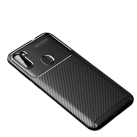 Galaxy A11 Uyumlu Zore Negro Silikon Kapak-Siyah