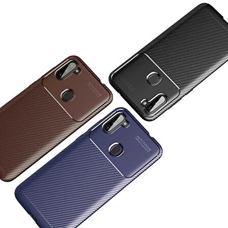 Galaxy A11 Uyumlu Zore Negro Silikon Kapak-Lacivert