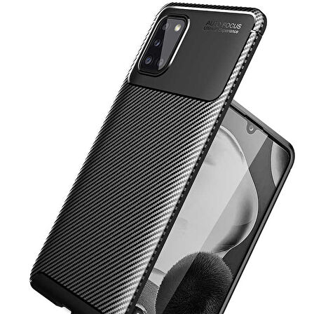 Galaxy A31 Uyumlu Zore Negro Silikon Kapak-Kahverengi