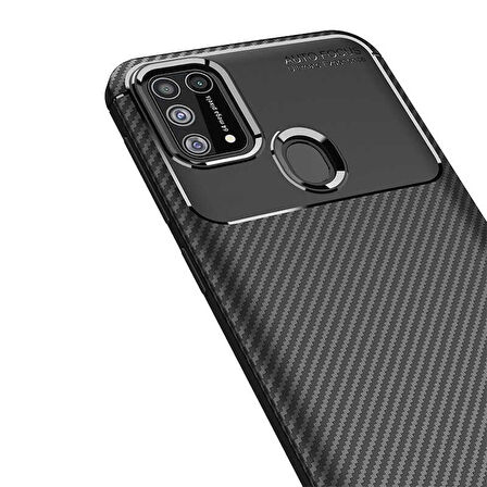 Galaxy M31 Uyumlu Zore Negro Silikon Kapak-Siyah