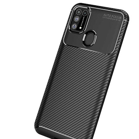 Galaxy M31 Uyumlu Zore Negro Silikon Kapak-Kahverengi