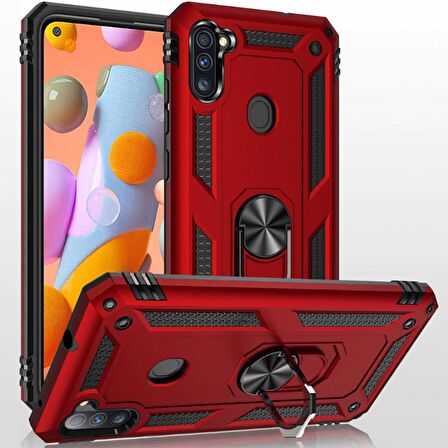 Galaxy A11 Uyumlu Zore Vega Kapak-Siyah