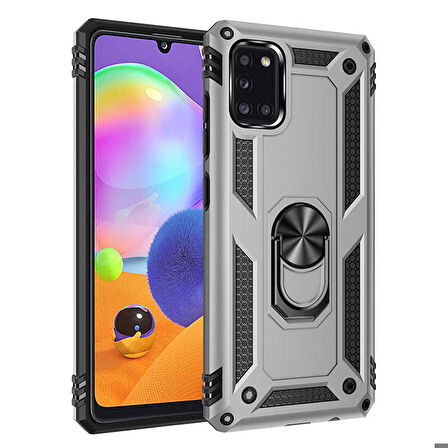 Galaxy A31 Uyumlu Zore Vega Kapak-Gri