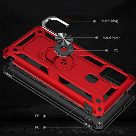 Galaxy M31 Uyumlu Zore Vega Kapak-Rose Gold