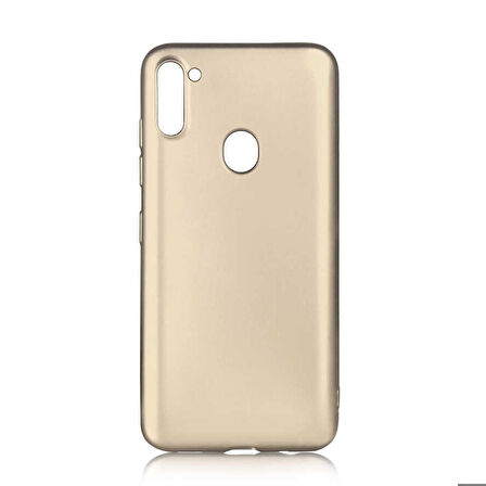 Galaxy A11 Uyumlu Zore Premier Silikon Kapak-Gold