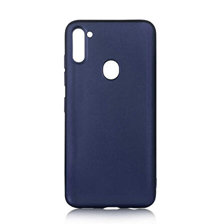 Galaxy A11 Uyumlu Zore Premier Silikon Kapak-Lacivert