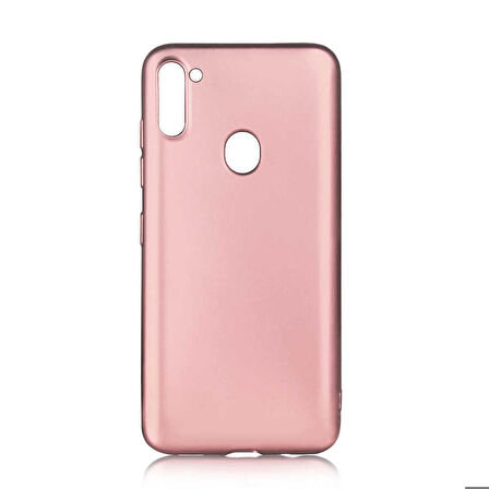 Galaxy A11 Uyumlu Zore Premier Silikon Kapak-Rose Gold