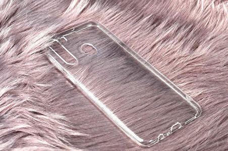 Galaxy A21 Uyumlu Zore Süper Silikon Kapak-Renksiz