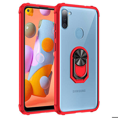 Galaxy A11 Uyumlu Zore Mola Kapak-Kırmızı
