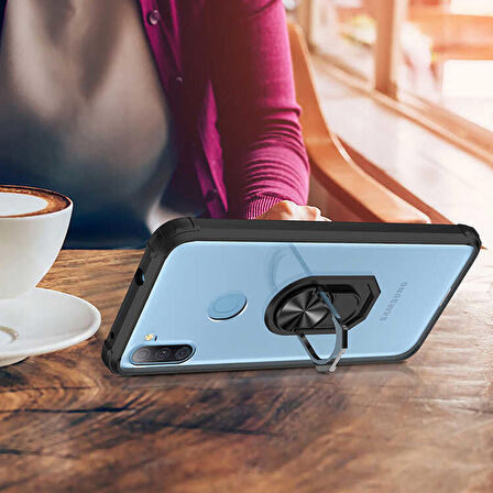 Galaxy M11 Uyumlu Zore Mola Kapak-Lacivert