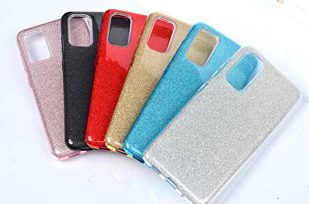 Galaxy S20 Uyumlu Zore Shining Silikon-Kırmızı