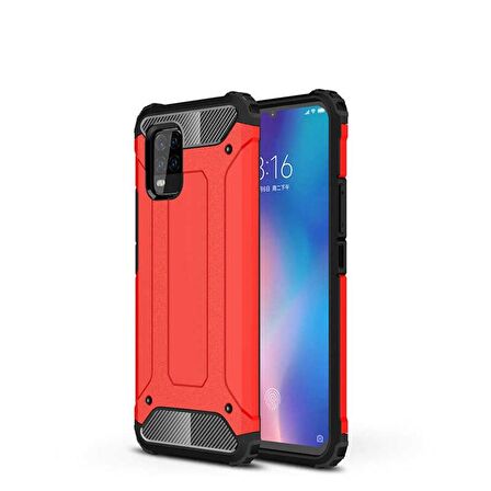 Xiaomi Mi 10 Lite Kamera Korumalı Armor Hybrid Zırh Kılıf