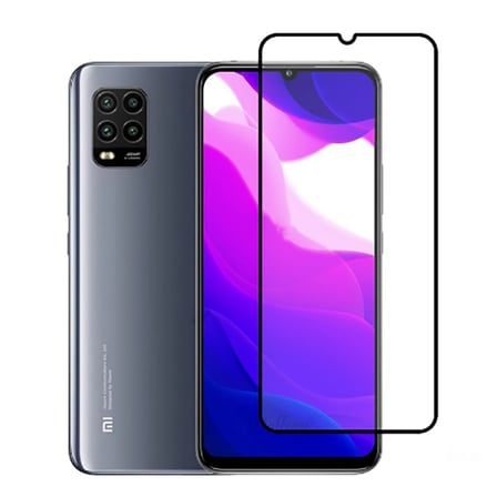 Mi 10 Lite MKST Kenarları Kırılmaya Dayanıklı Cam Ekran Koruyucu - Siyah