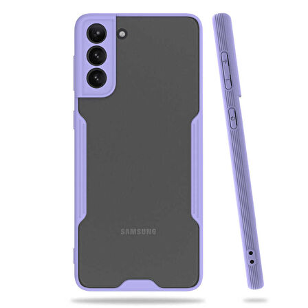 Galaxy S21 Plus Uyumlu Zore Parfe Kapak-Mor