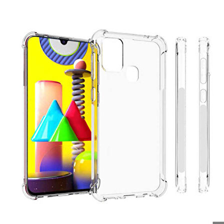 Galaxy M31 Uyumlu Zore Nitro Anti Shock Silikon-Renksiz