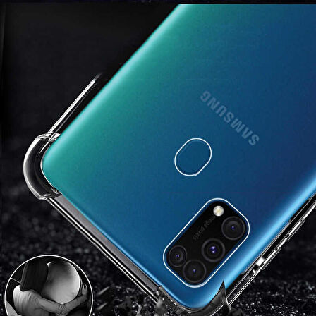 Galaxy M31 Uyumlu Zore Nitro Anti Shock Silikon-Renksiz