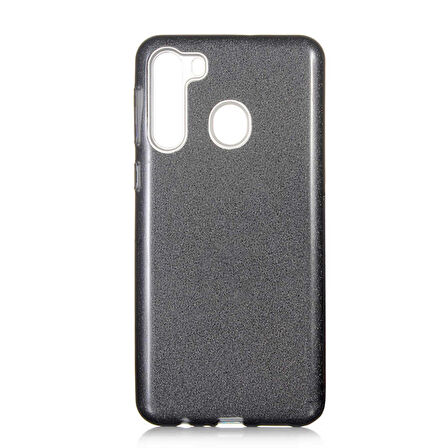 Galaxy A21 Uyumlu Zore Shining Silikon-Siyah
