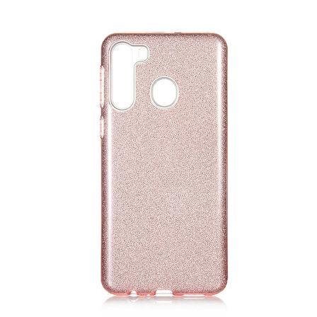 Galaxy A21 Uyumlu Zore Shining Silikon-Rose Gold
