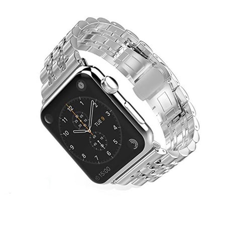 Watch 44mm Uyumlu KRD-14 Metal Zore Kordon-Siyah
