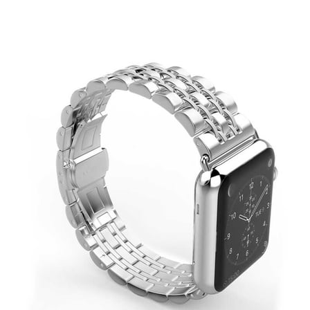 Watch Ultra 49mm Kordon Uyumlu KRD-14 Metal Strap Kayış CLO- Siyah