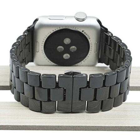 Watch 42mm Uyumlu KRD-15 Metal Zore Kordon-Siyah