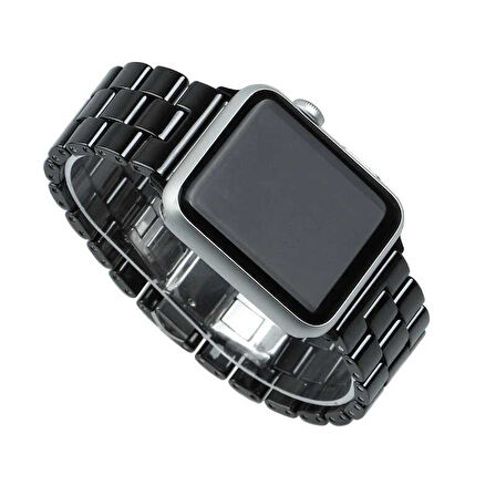 Watch 44mm Uyumlu KRD-15 Metal Zore Kordon-Siyah