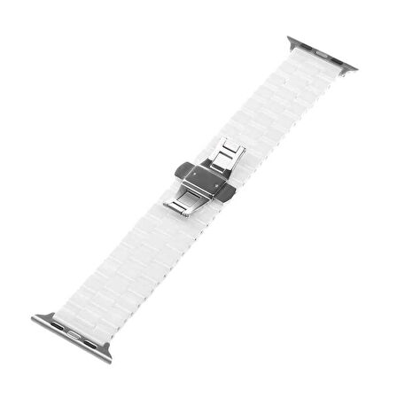 Watch Ultra 49mm Kordon Uyumlu KRD-15 Metal Strap Kayış CLO- Siyah