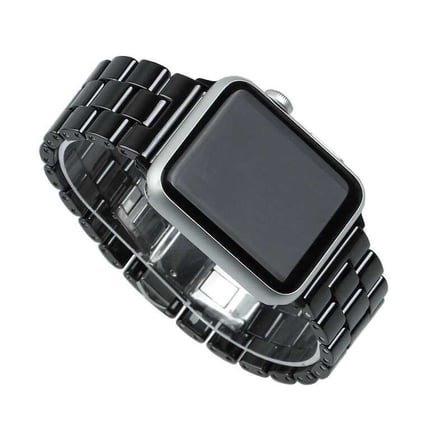Watch Ultra 49mm Kordon Uyumlu KRD-15 Metal Strap Kayış CLO- Siyah