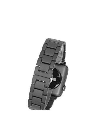 Apple Watch Ultra 49mm Kordon Mat Seramik Metal Strap Kayış - Siyah