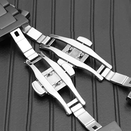 ​​​Watch 40mm Mat Seramik Metal Zore Kordon-Siyah