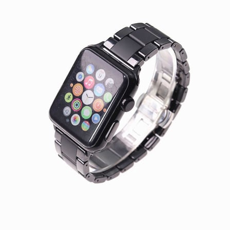 ​​​Watch 40mm Mat Seramik Metal NRTK Kordon-Parlak Siyah