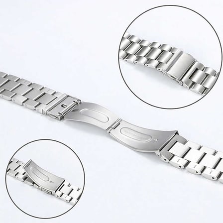 Huawei Watch GT 3 46mm Uyumlu KRD-04 Metal Zore Kordon-Siyah